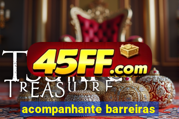 acompanhante barreiras
